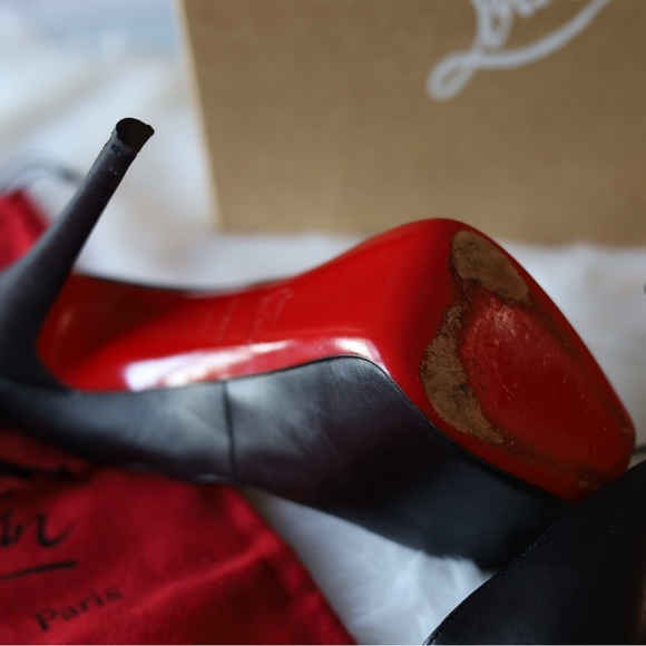 CHRISTIAN LOUBOUTIN ANKLE STRAP DAFFODILE 160 LEATHER - Picture 9 of 12